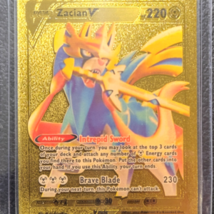 POK- Zacian V (138/202) gold fan art
